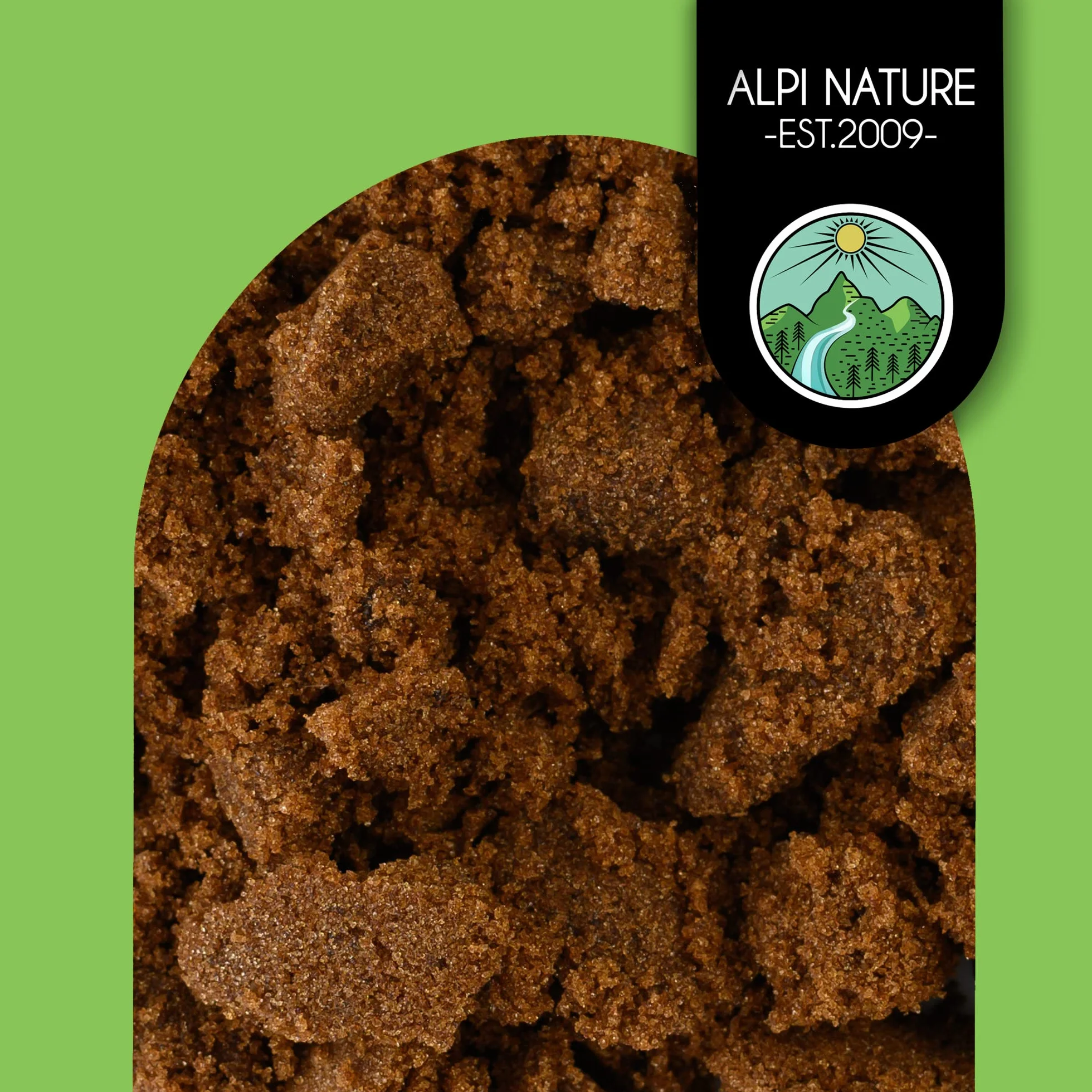 Alpi Nature Ciemny Cukier Muscovado 500g, Nierafinowany Surowy Cukier Trzcinowy, Naturalny Słodzik